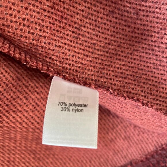 NWT Maurices Womens Maroon Red Draped Front Tunic Cardigan Sweater Size X-Large - Picture 5 of 10